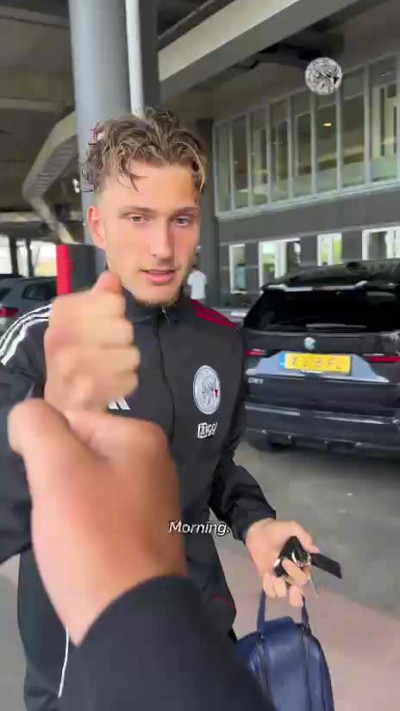 Aankomst van de spelers
