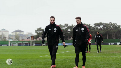 Laatste training voor Champions League-duel met Qarabağ FK