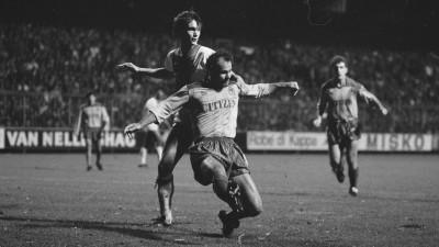 Vierklapper voor Ajax in 1986/1987 tegen Olympiakos in de Meer