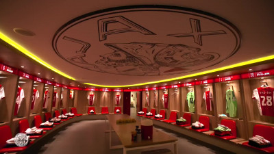 Kijkje in de kleedkamer