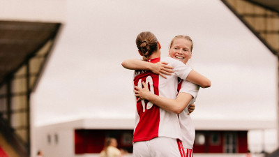 Doelpunt Mirte van Koppen tegen Brøndby IF