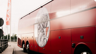 Bus onderweg naar de ArenA