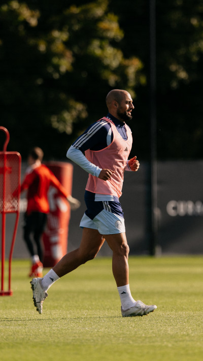 Op de training voor Hajduk Split - Ajax
